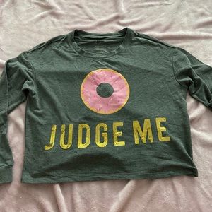 gold rush “donut judge me” longsleeve